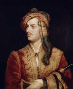 Portrett av George Gordon (1788-1824) 6. baron Byron av Rochdale i albansk kjole, 1813